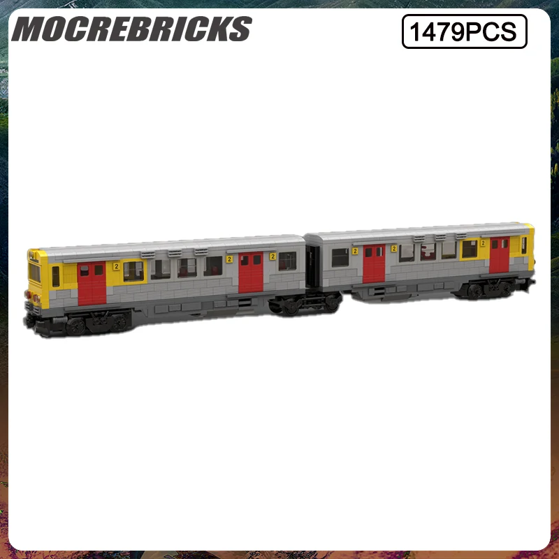 

MOC City Train Series HLB VT2E Diesel Train Model DIY Bricks Children's Educational Toys Christmas Gift