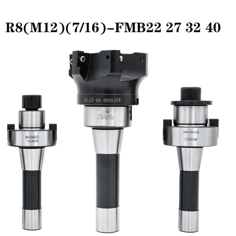 

R8 FMB22 FMB27 FMB32 FMB40 Tool Holder M12 Thread 7/16 Milling Machine Chuck Taper Shank Face Milling Disk Connecting Rod