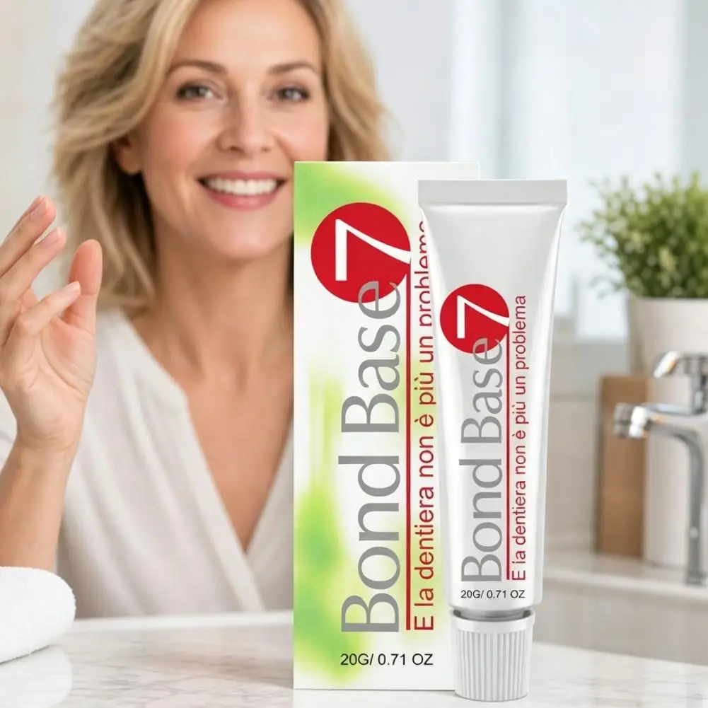 20g Comfortable Aesthetic Elderly Denture Daily Care Lasting Hold False Teeth Fixing Cream Professional Denture Fixing Adhesive