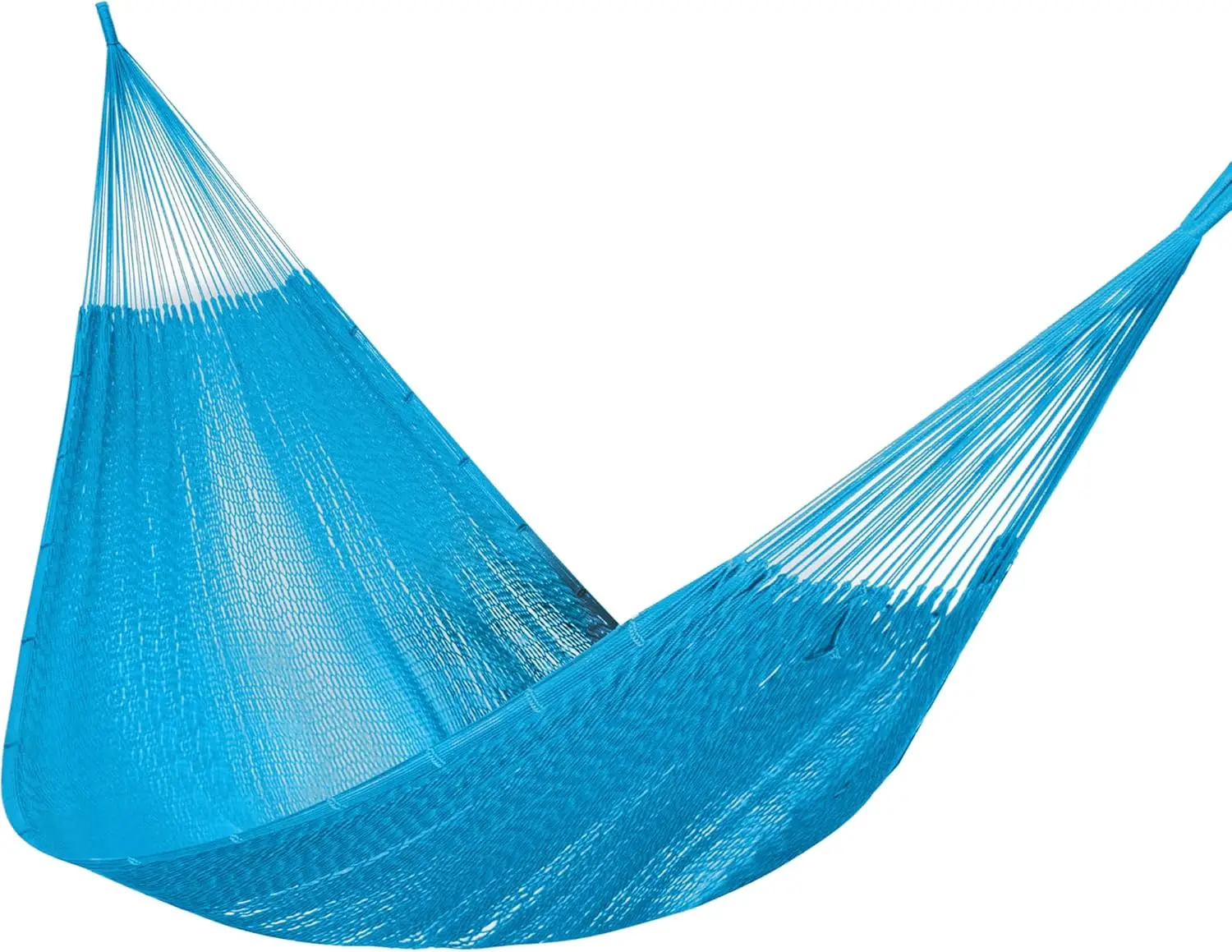 

Handwoven Mayan Hammock, Thick Soft Rope Double Hammock for Outdoor Outside & Indoor, 600 lbs Capacity Heavy-Duty, Includes Tree