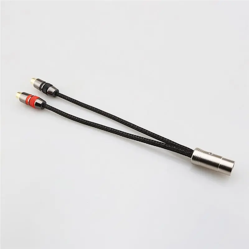 Hifi 5-Pin DIN Male To Dual For RCA Female Adapter Cable- 15Cm For AMP, CD Player Compatible Audiophile Audio Interconnect Wire