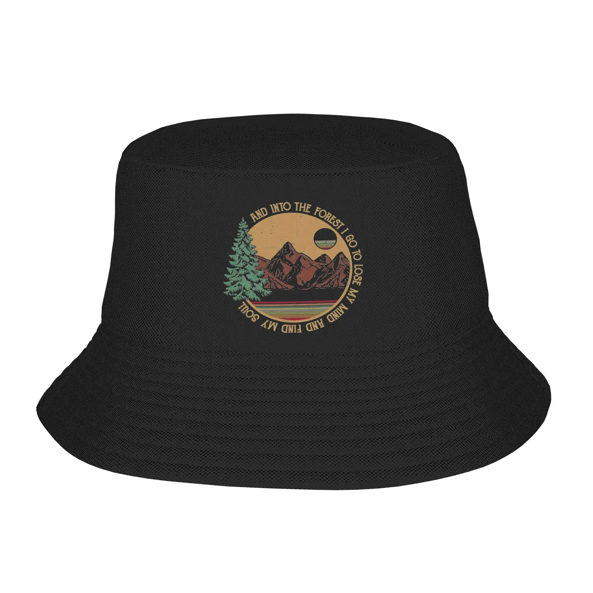 Camping is My Therapy Bucket Hat Summer  Classic Fisherman Hats For Men Women Foldable Fishing Caps Hawaii Custom DIY Sun Hats
