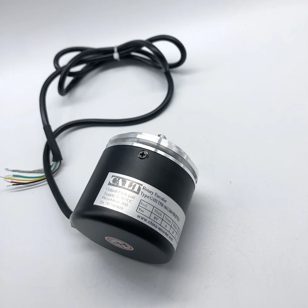 GHST58-06G2048BML5 flange 6mm solid shaft line driver output 5V incremental rotary encoder 2048ppr