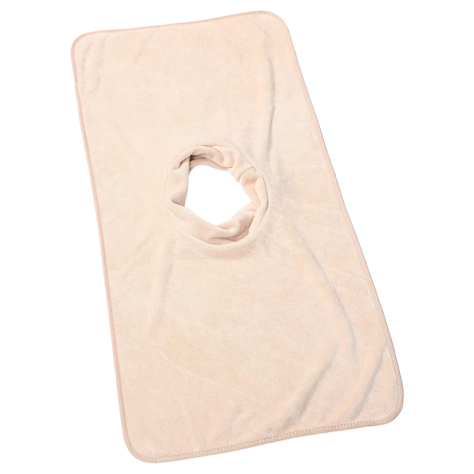 

Beauty Salon Massage Bed Cover Reusable Facial Pad with Face Hole 80x40cm Khaki Spa Table Cover Sheets for Massage Supplies