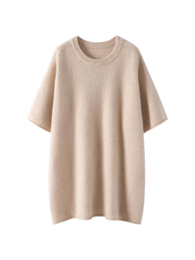 

Luxury Autumn Winter Woman Sweater Elegant Female 100% Cashmere Knitted Pullover Loose Long Sleeve Clothing Tops Ladies Jersey