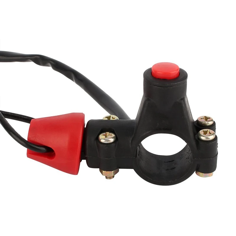 Engine Kill Stop Switch Safety Tether 12V 2 Wire CO Universal Engine On Off For Motorcycle ATV Dirt Bike Boat Outboard