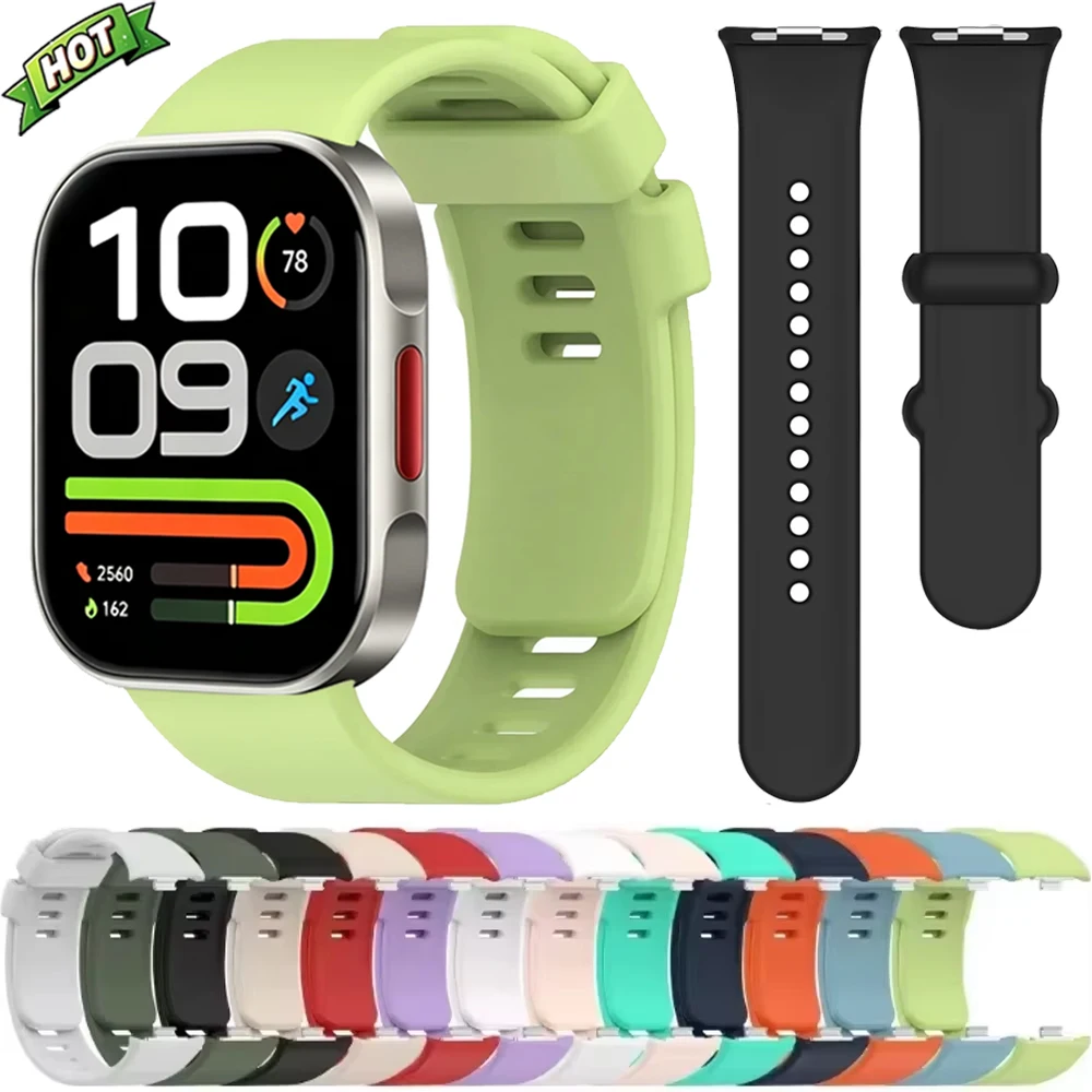 Original Silicone Strap for Redmi Watch 6 Active 6 Lite 6 5 4 for Xiaomi Mi Band 10 Pro 9 Pro 8 Pro Breathable Replace Bracelet