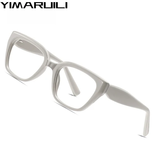 YIMARUILI, nueva tendencia de moda, gafas de ojo de gato para mujer, ultraligeras, Retro, tamaño grande, gafas graduadas ópticas, montura LS031