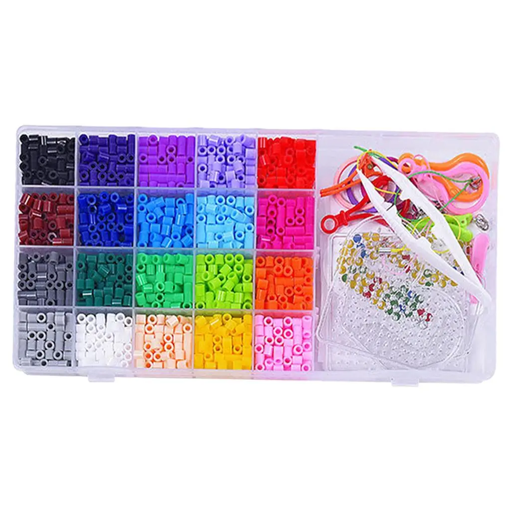 Juego de cuentas de fusible Hama coloridas para juguetes, 24 colores, 5mm