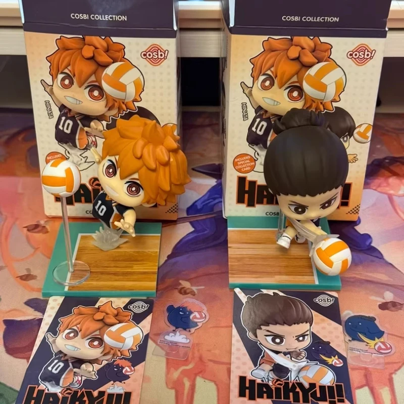 

Подлинные популярные игрушки Haikyu серии слепая коробка Cosbaby мини-фигурка набор Shoyo Hinata динамическая поза волейбол аниме коллекционный декор подарок
