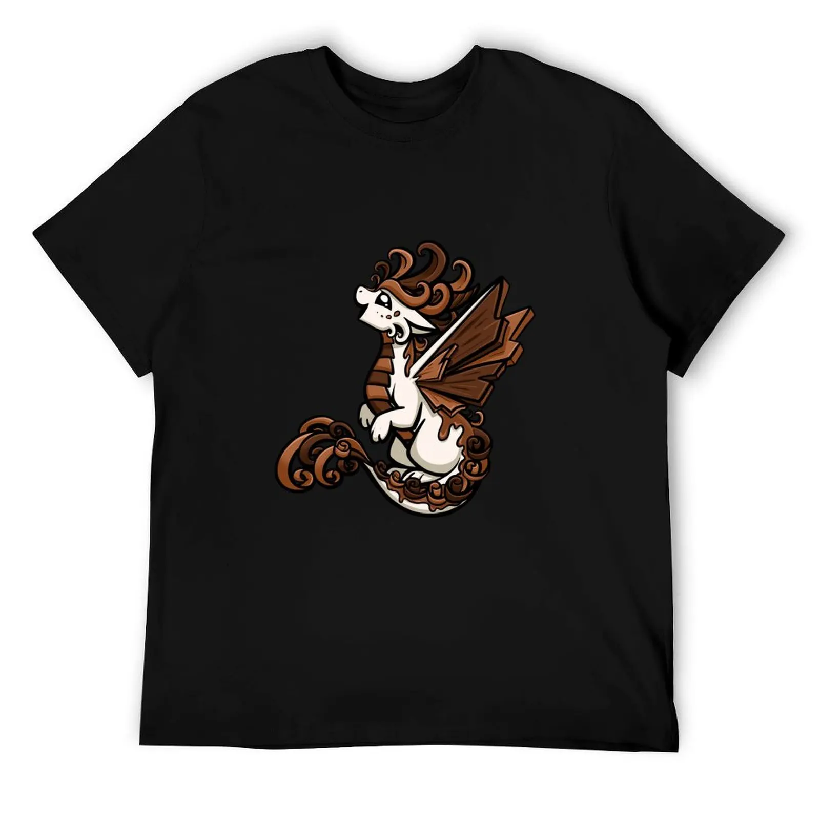 

Chocolate Dragon T-Shirt man t shirt designer t shirt man plain man t shirt cotton T-Shirt