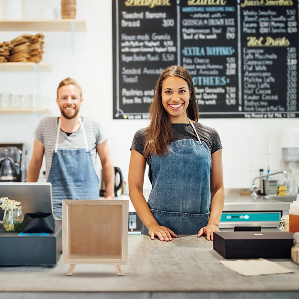 

2Pcs Wooden Piggy Bank Simple Design Money Saving Jar for Adults Coin Cash Organizer Wooden Piggy Bank Money Saving Box