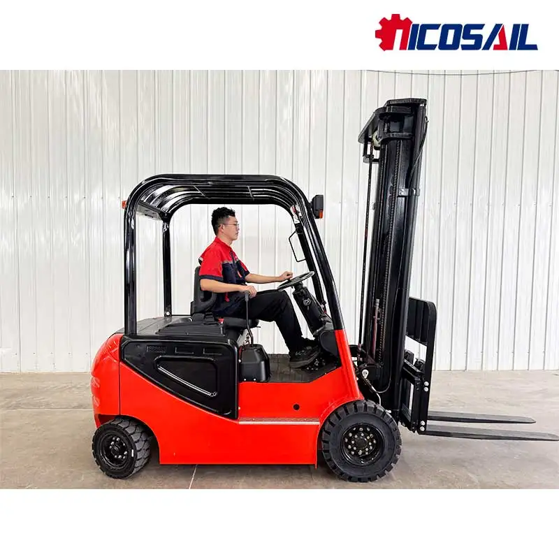 رافعة شوكية كهربائية كاملة بسعة 2000 كجم مع رفع مخصص 3 أمتار لساحة البضائع الصغيرة وحوض التعامل مع البضائع الفعالة