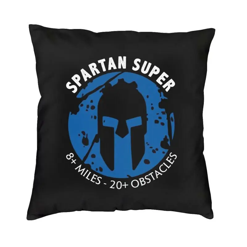 Large Spartan Race Logo Cushion Cover 40x40 Home Decor Printing Throw Pillow Case for Living Room Double Side