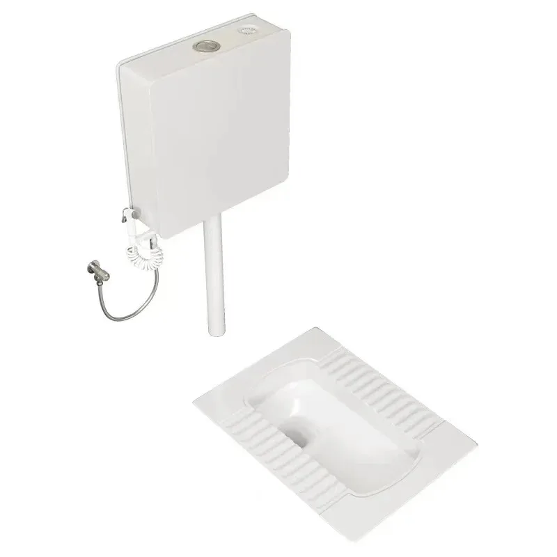 

Керамический унитаз-компакт с функцией дезодорации и скрытым бачком для приседания