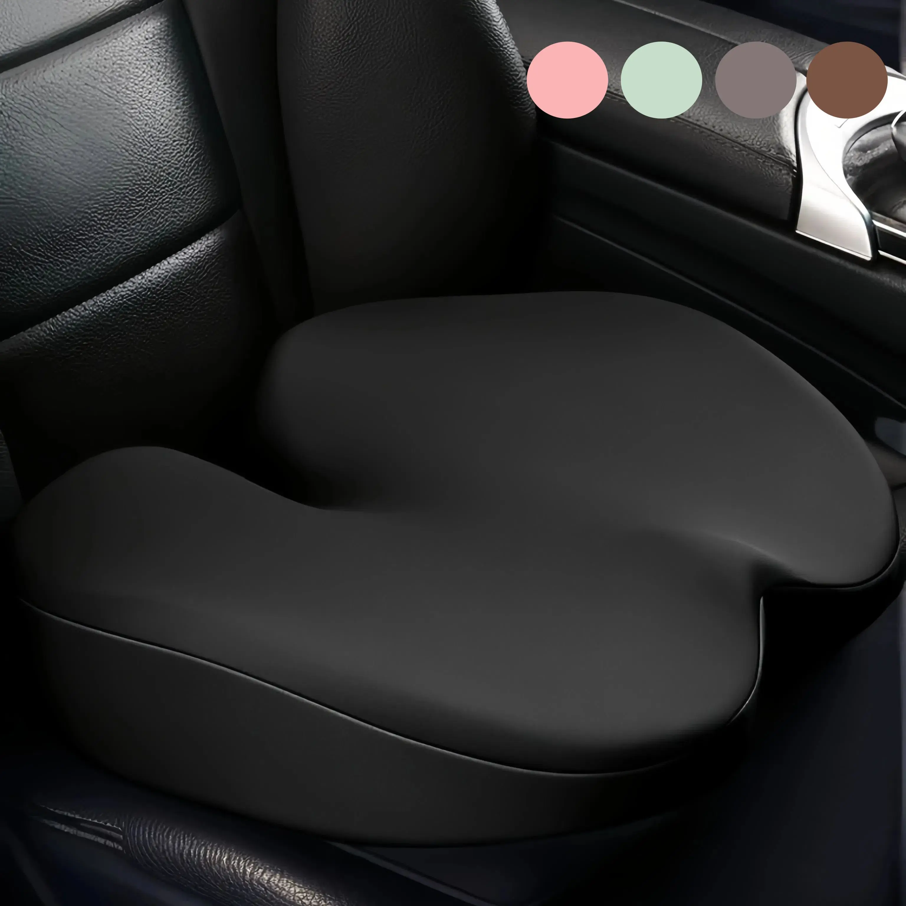 1PC Memory Foam Car Seat Booster, Height Elevator Pad, Breathable Portable Car Seat Cushion, Fatigue Relief, All-Season, Multi-S