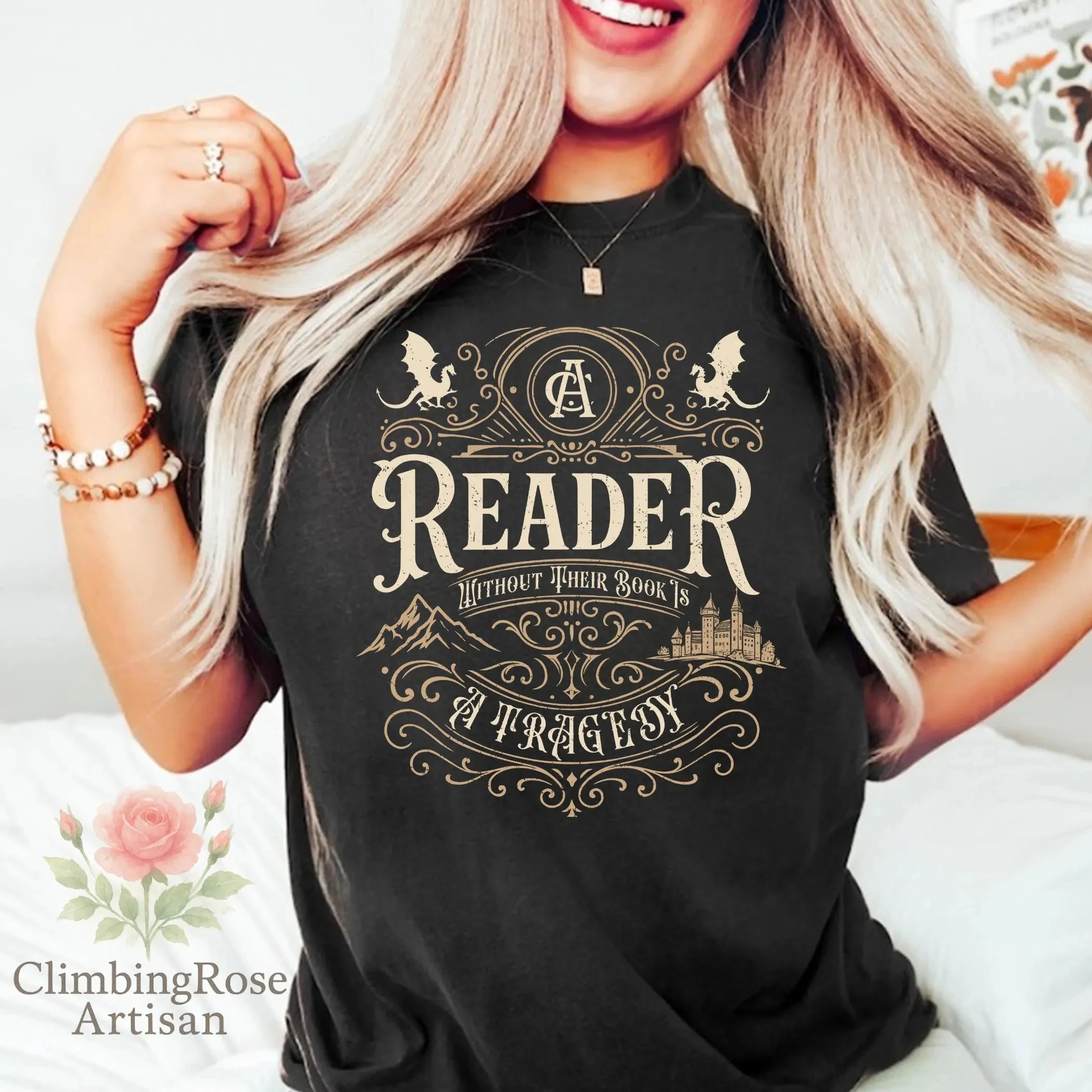 Summer Women's  Reader Without Their Book T-Shirt Unisex Cotton and Breathable Short Sleeve Streetwear Oversized Loose Casual