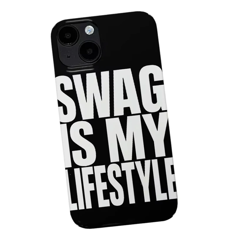 Simple Text Letters Swag is My Life Style Phone Case For iPhone 17 AIR 16 15 14 13 12 11 PRO MAX X XR XS MINI 7 8 PLUS Y2K Cover - AliExpress 202192403 Simple Text Letters Swag is My Life Style Phone Case For iPhone 17 AIR 16 15 14 13 12 11 PRO MAX X XR XS MINI 7 8 PLUS Y2K Cover - AliExpress 202192403