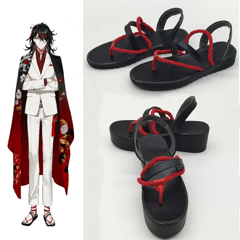 

NewAnime VTuber Vox Akuma Cosplay Shoes Game Halloween Party Prop Men Women Slippers Sandals2025
