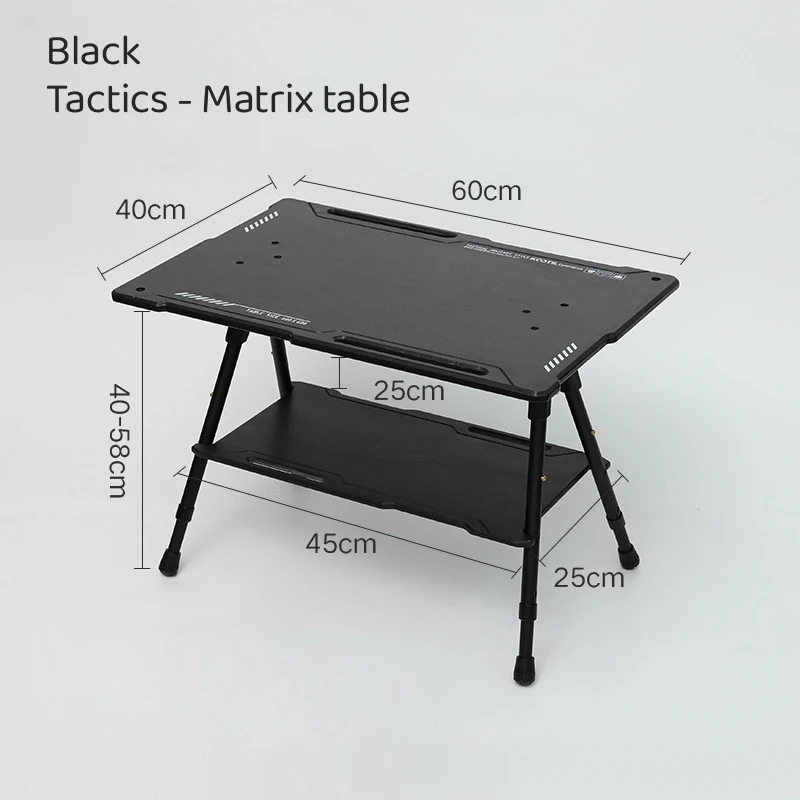 

Outdoor Portable Picnic Black Table Camping Folding Multifunctional Tactical IGT Table Outdoor Picnic Rack Table New