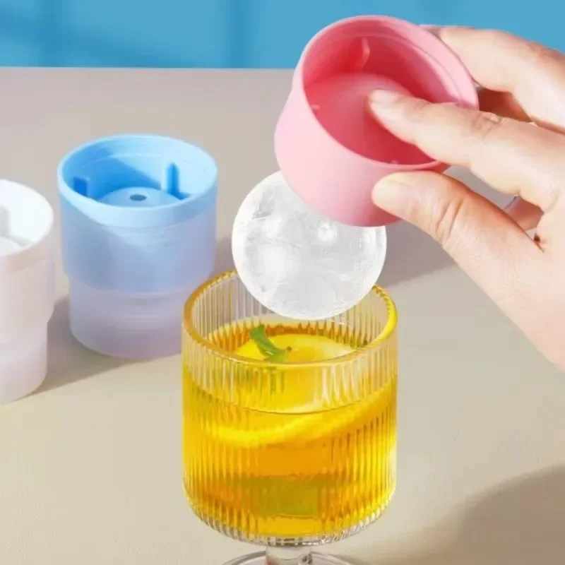 1/5/10/20PCS  Food Grade Round Large Sphere Ice Cube Trays Ice Making Mould Whiskey Silicone Ice Ball Maker Mold