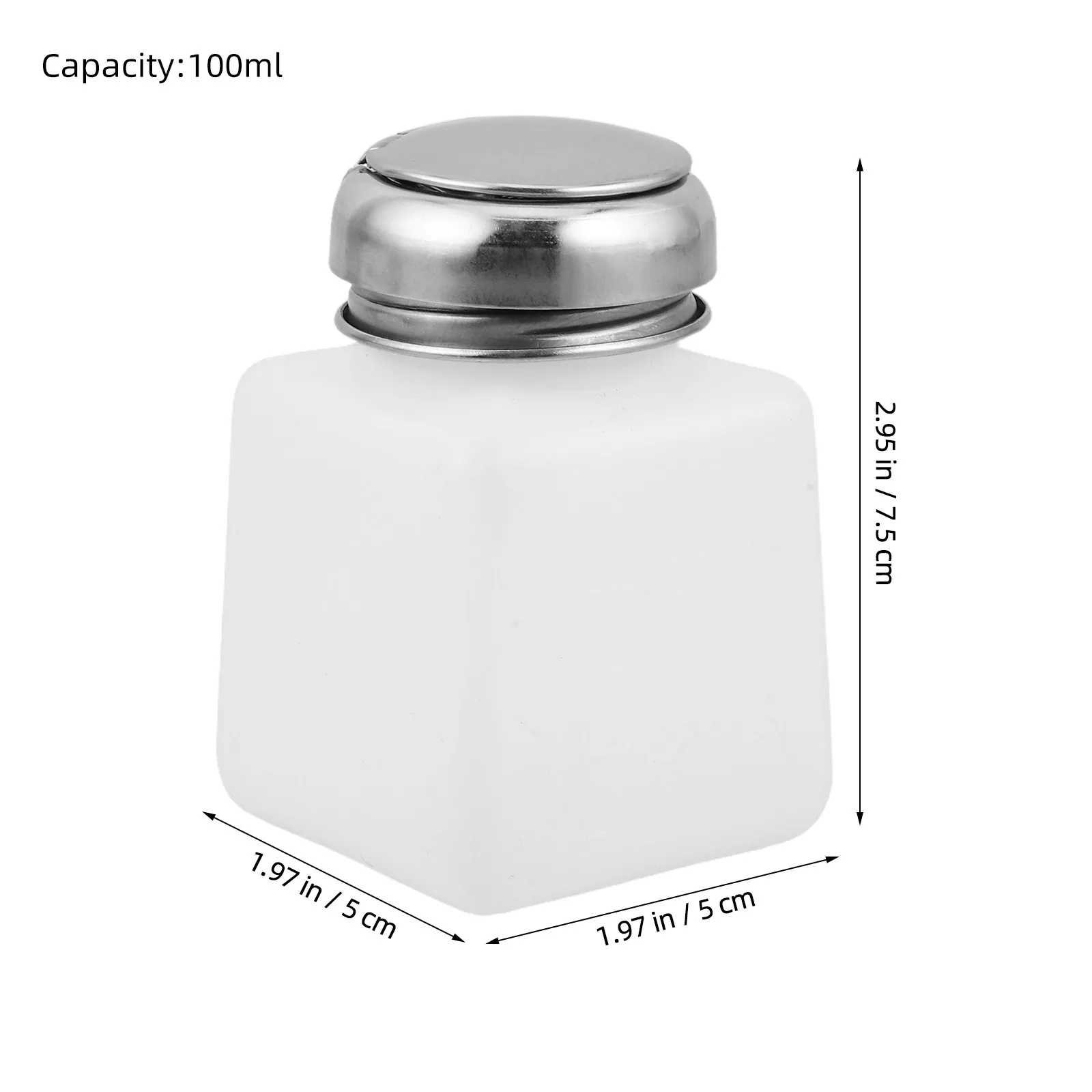 4Pcs Industrial Alcohol Cleaning Bottles Push Down Pump Dispenser Transparent Plastic Bottles for Phone Repair Solvent Precision