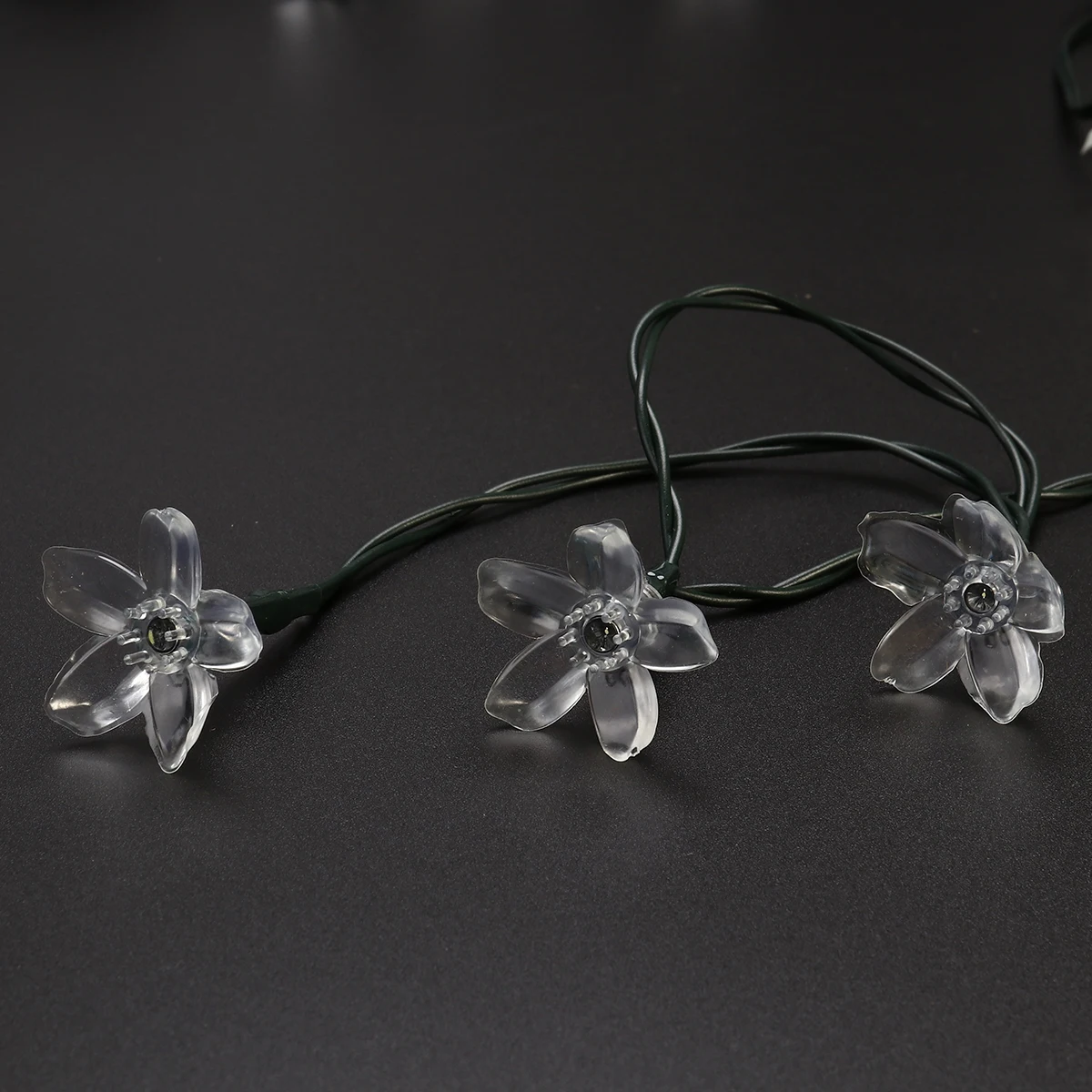 

Solar String Lights 50 LED Cherry Flower Outdoor Solar Powered Lights for Patio Garden Wedding Party Decoration (Blue Light)