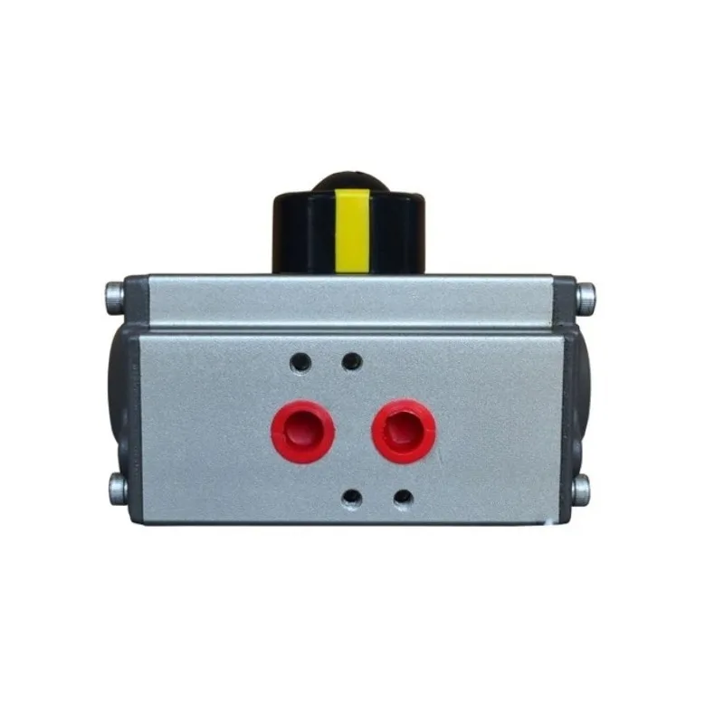 

Pneumatic quarter-turn actuator with limit switch box and solenoid valve