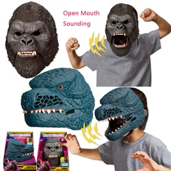 Godzilla VS Kong New Empire 2024 Model Toy Action Figure Role Play Godzilla Kong Titan Roar Interactive Mask Sounding Kids Gifts