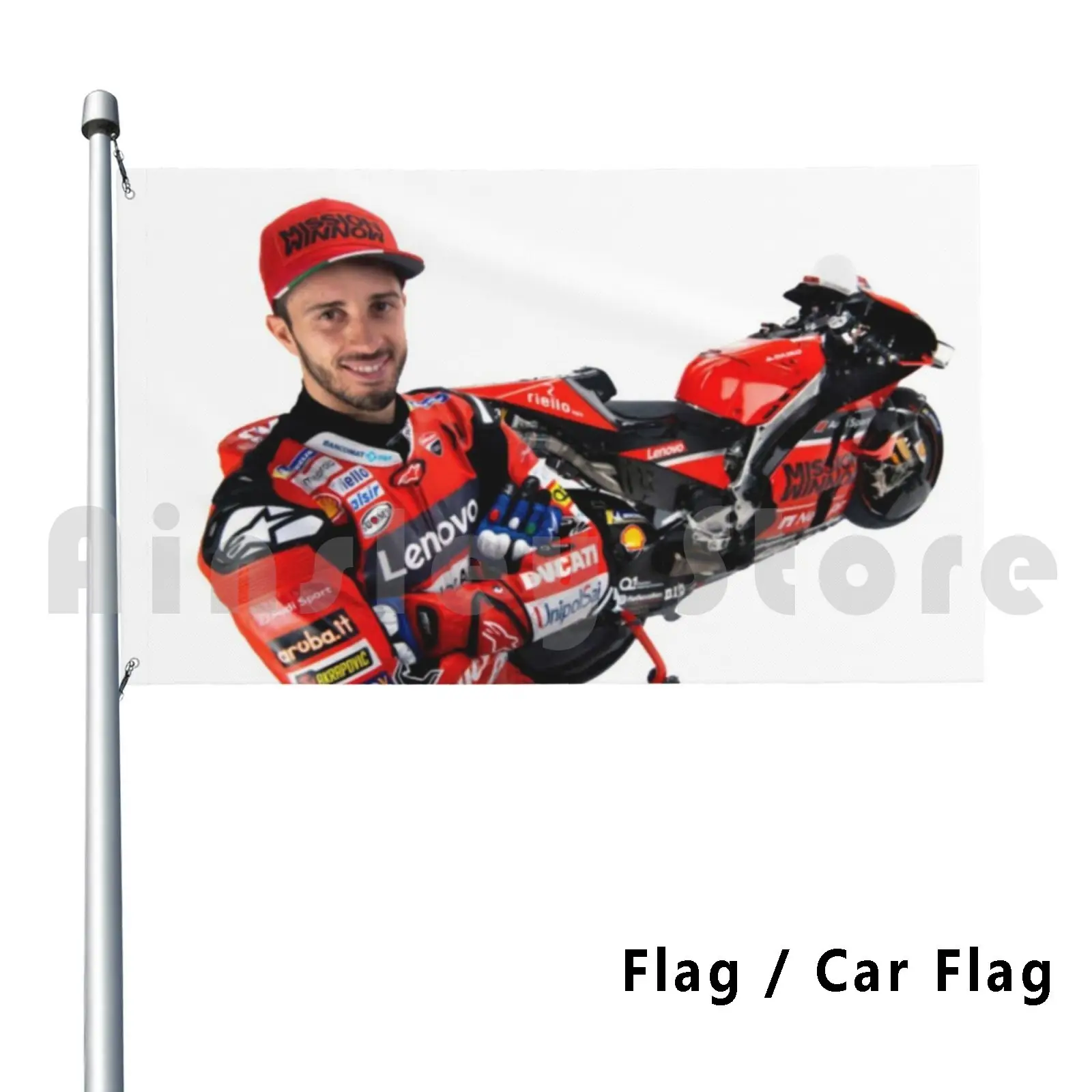 Andrea Dovi Dovizioso Outdoor Decor Flag Car Flag Andrea Dovizioso Dovi El Maverick Mave Vinales Tournament