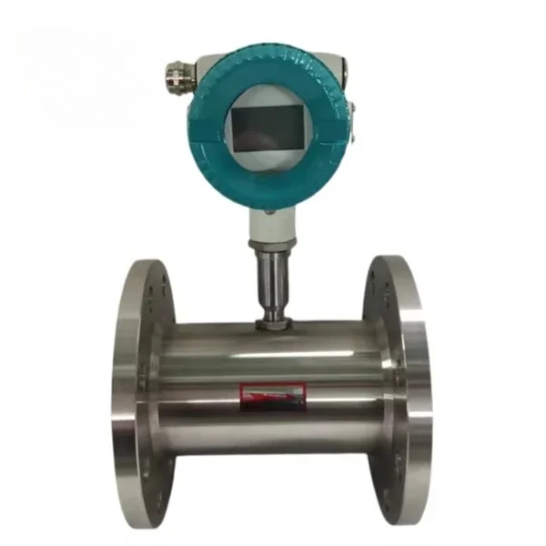 Stainless Steel Integrated Turbine Flowmeter Liquid Digital Display ±1% Accuracy 1:10 Range Threaded Flange Connection OEM