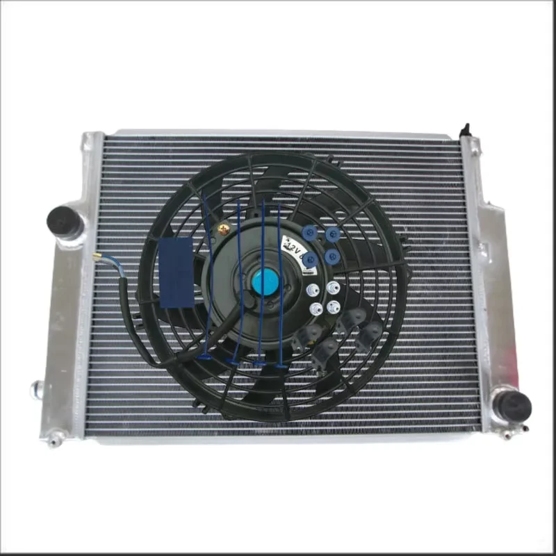 Aluminum Radiator + Fan For BMW E36 M3 Z3 3 Series 325TD 320 323 325 328 1992-1999 MT 93 95 96 98 1993 1994 1995 1996 1997 1998