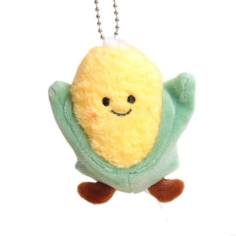 A5YC Fun Vegetable Keychain Plush Pendant Hanging Decoration لمفاتيح السيارات على ظهره