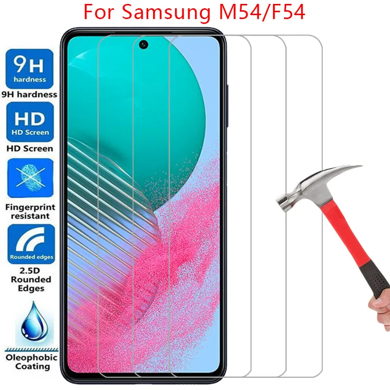 Displayschutzfolie für Samsung Galaxy M54 F54 5G, gehärtetes Schutzglas auf Samsung M54 Samsung F54 M F 54 54M 54F Film 9H Samsung