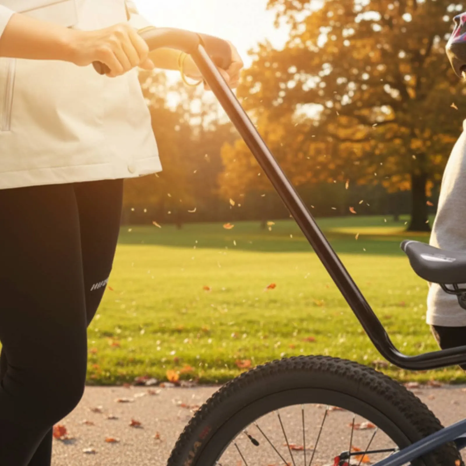 

Children's Bike Guide Handle Easy to Use Children's Bike Push Bar Two-Wheeler Balance Bar Safe Training Child Cycling Push