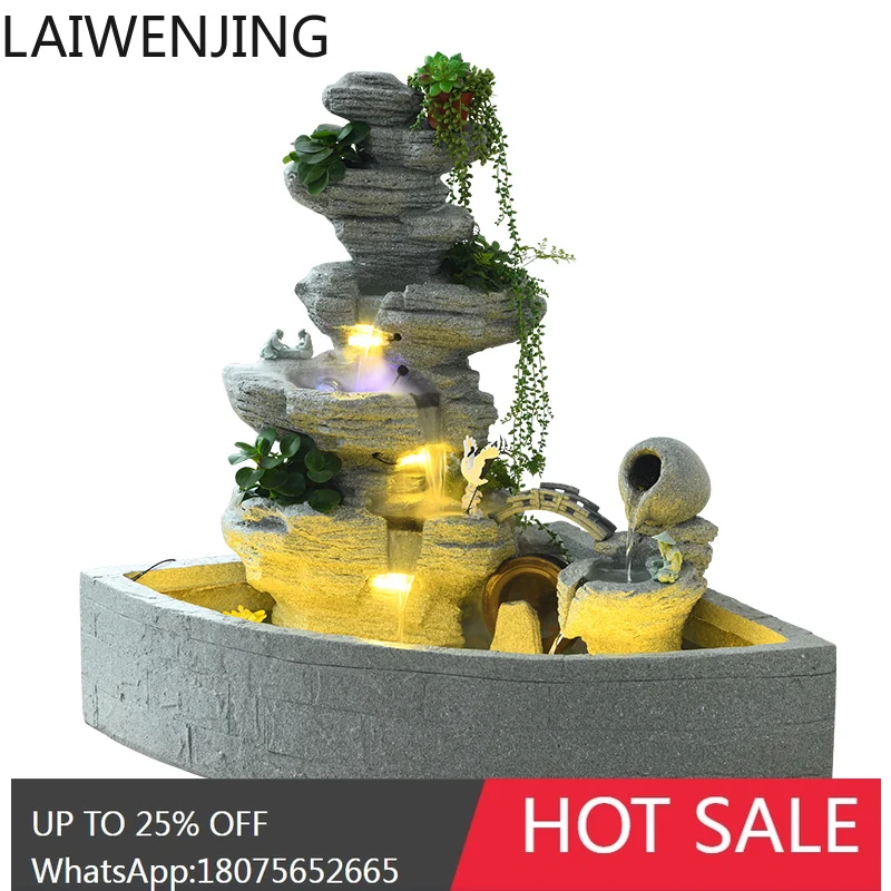 SGF balcony fish pond water feature decoration rockery fountain ornament landscaping view