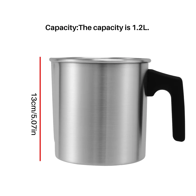 A01F-1.2L شمعة وعاء صهر الشمع كوب صهر الشمع وعاء صهر الشموع صنع صب وعاء للمنزل لتقوم بها بنفسك شمعة مخزن