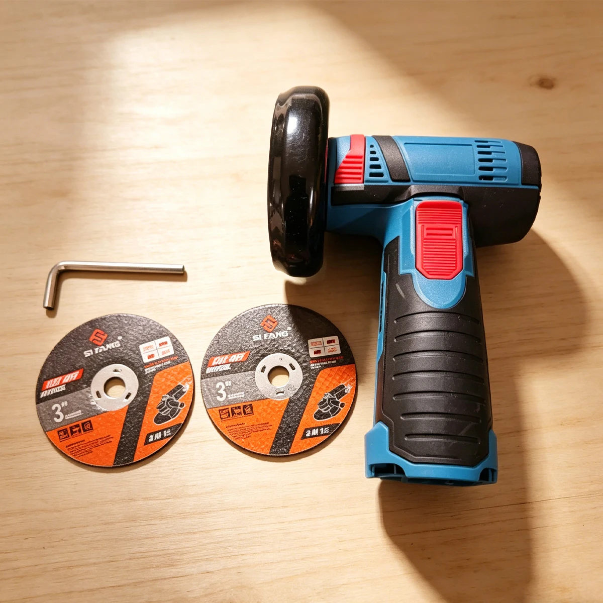 New 12V 19500RPM Cordless Angle Grinder | Diamond Cutting/Polishing/Grinding | Mini Rechargeable Multi-Function Tool | Amabilis
