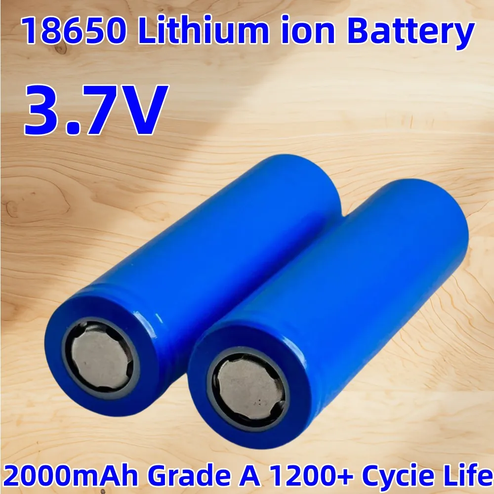 100% Original For 18650 2000 mAh 3,7V Rechargeable Battery