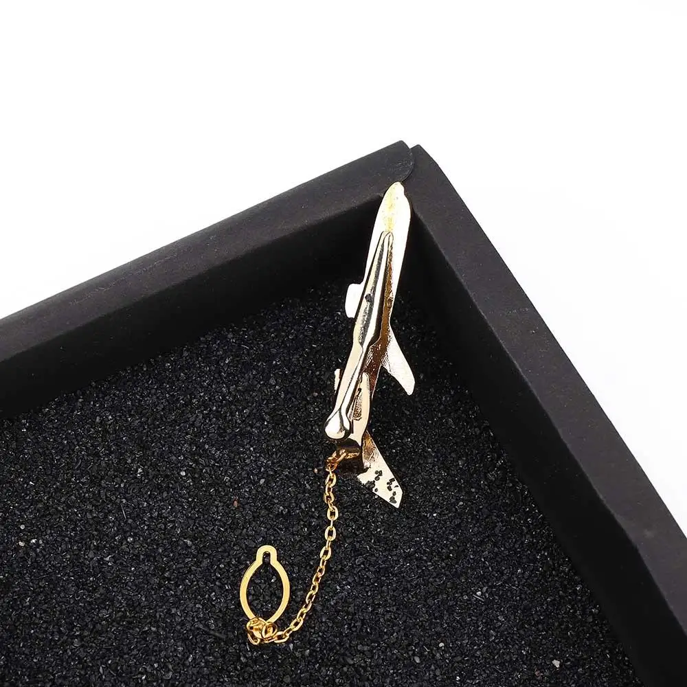 Fashion Classic Design Jewelry Metal Airplane Shape Accessories Shirt Tie Pin Necktie Clip Men Tie Clip Aircraft Clips