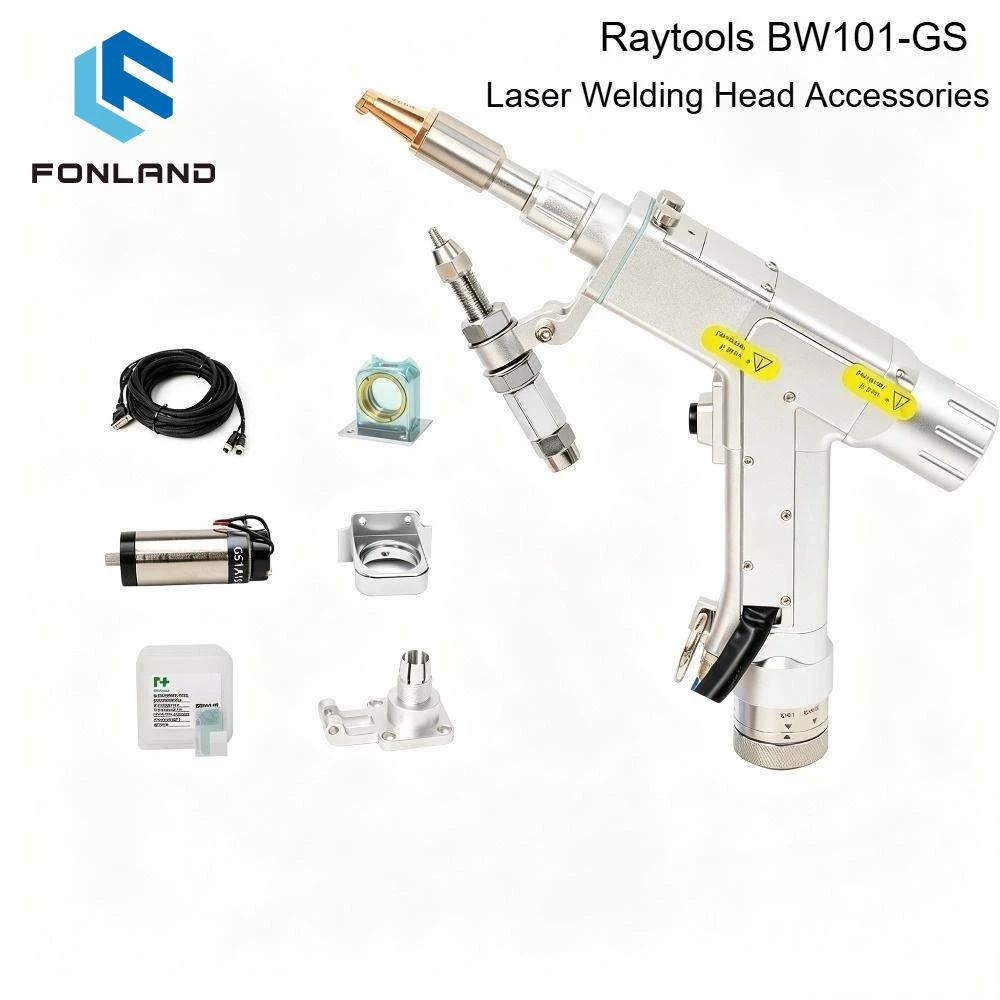 Original Raytools BW101‑GS Laser Welding Head Accessaries Fiber Laser Welder Parts Protective Windows Galvo‑Motor Washer Collet