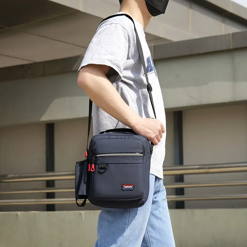 Men's Shoulder Bag Water-proof Oxford Cloth Crossbody Business Men's Travel Portable Casual