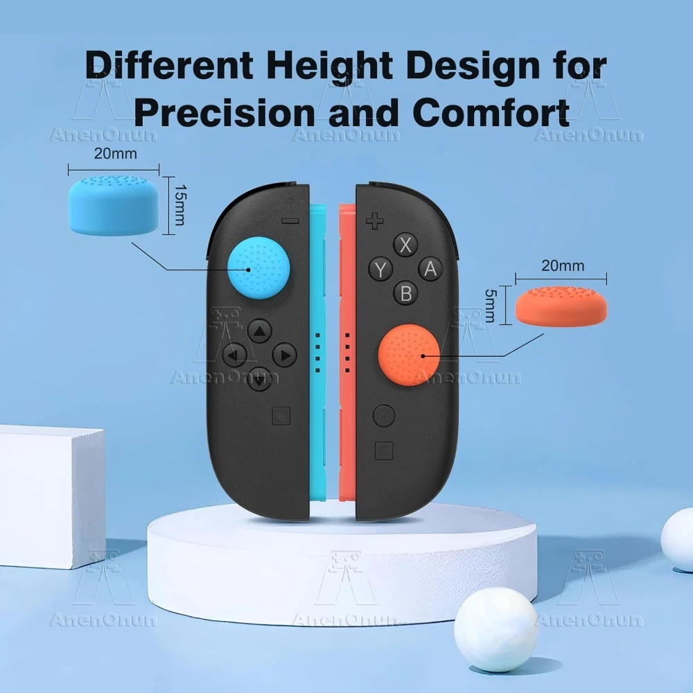Daumengriffkappen für Switch 2 Premium 3D Analog-Stick Weiche Silikon-Schutzabdeckung Rutschfeste Joycon 2 Joystick-Kappen Zubehör – Detail 5