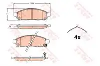 

GDB2124 на тормозной колодке для руля GDB2124/14 PAJERO 2,5