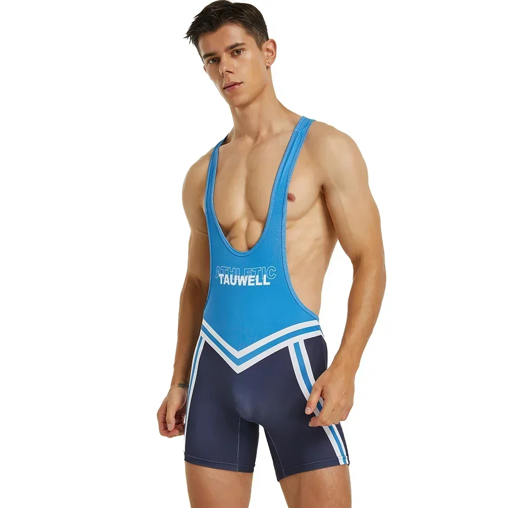 

Wrestling Vest Men Cycling Wear Training Tight Bodysuit Quick-drying Running Bodybuilding Undershirt