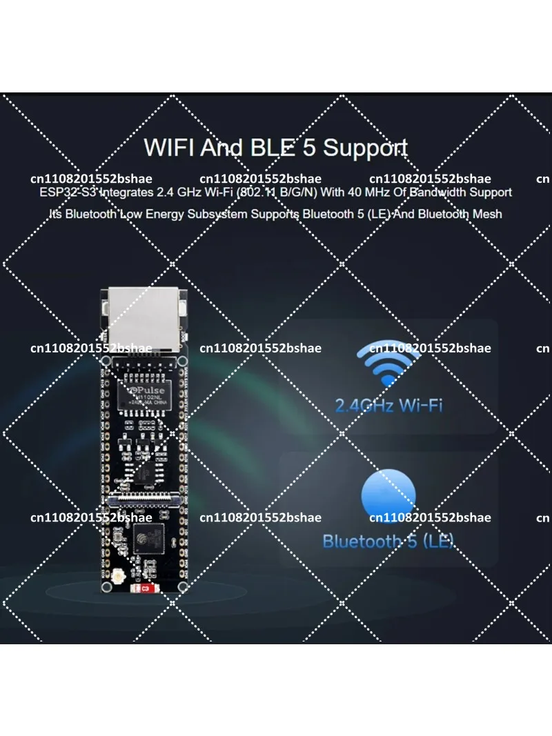 ESP32-S3-POE-ETH ESP32-S3 Ethernet Development Board Dual-Core Wi-Fi Bluetooth USB Type-C view 3