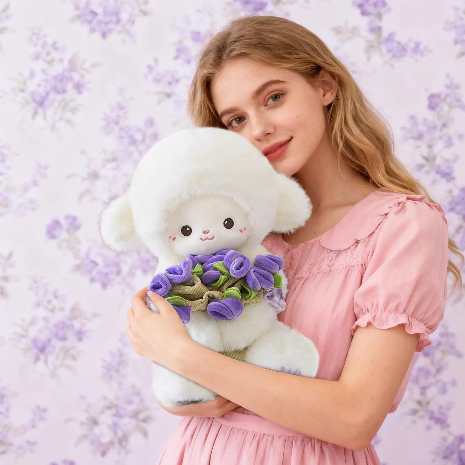 

Мягкая кукла ягненка 30 см, милая мягкая кукла ягненка, плюшевая мягкая игрушка для спальни, гостиной, дивана, кровати, автомобиля