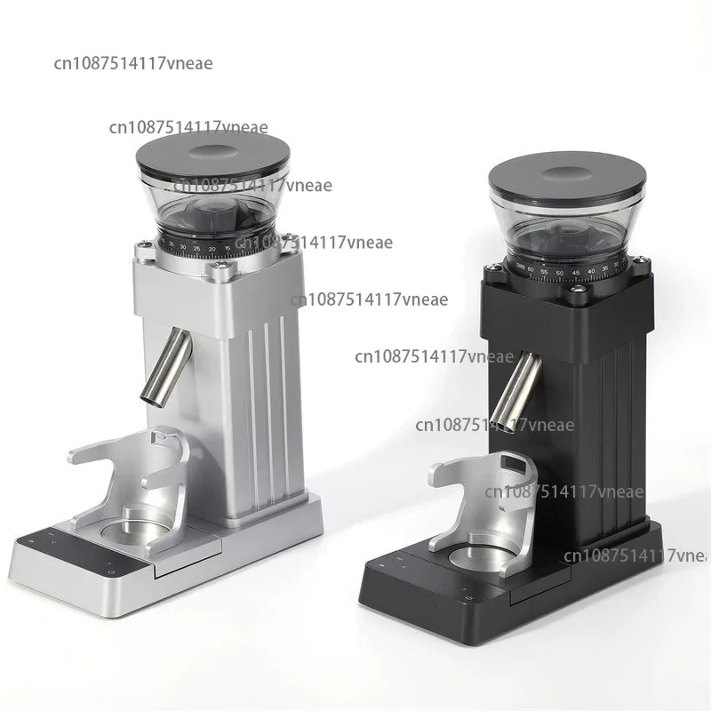 Commercial Electric Coffee Grinder with Built-in Scale 60-Level Adjustment Portioned Dispensing for Office Household Grade