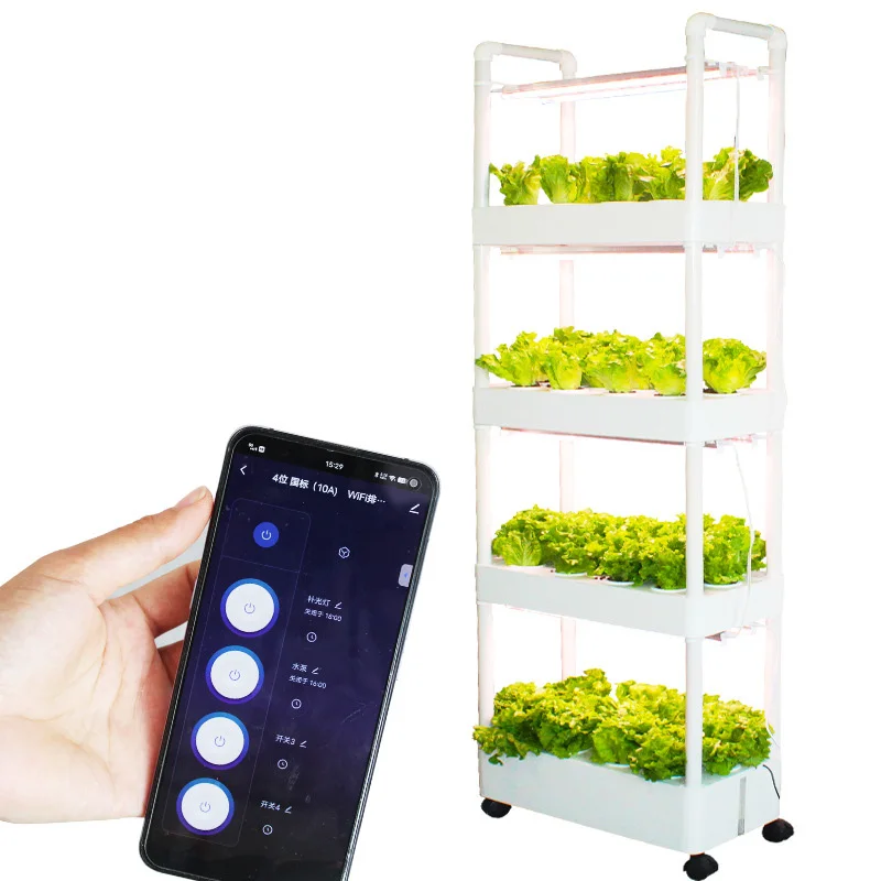 

Indoor Hydroponics System and Plant Growth Lamp Water Circulation Organic Vegetable Planting