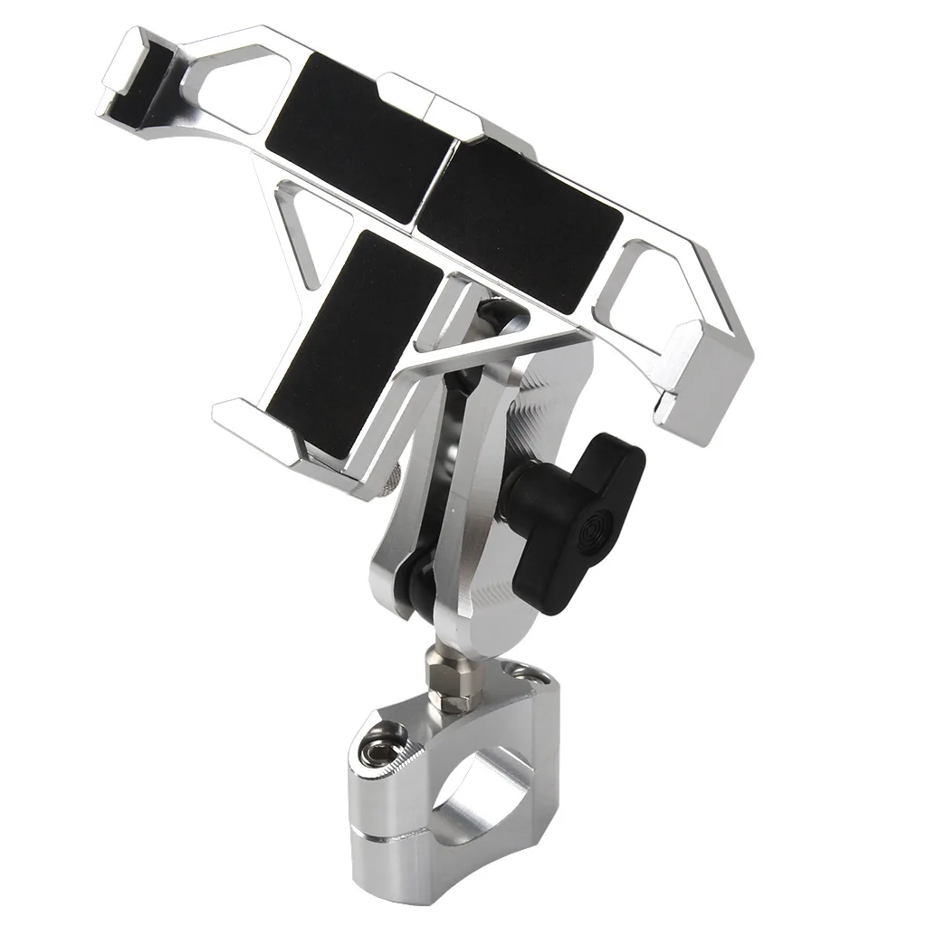 

Aluminium Bicycle Phone Holder Motorcycle Handle Navigation Fixed Bracket for 22mm Handlebar Riding Equipment